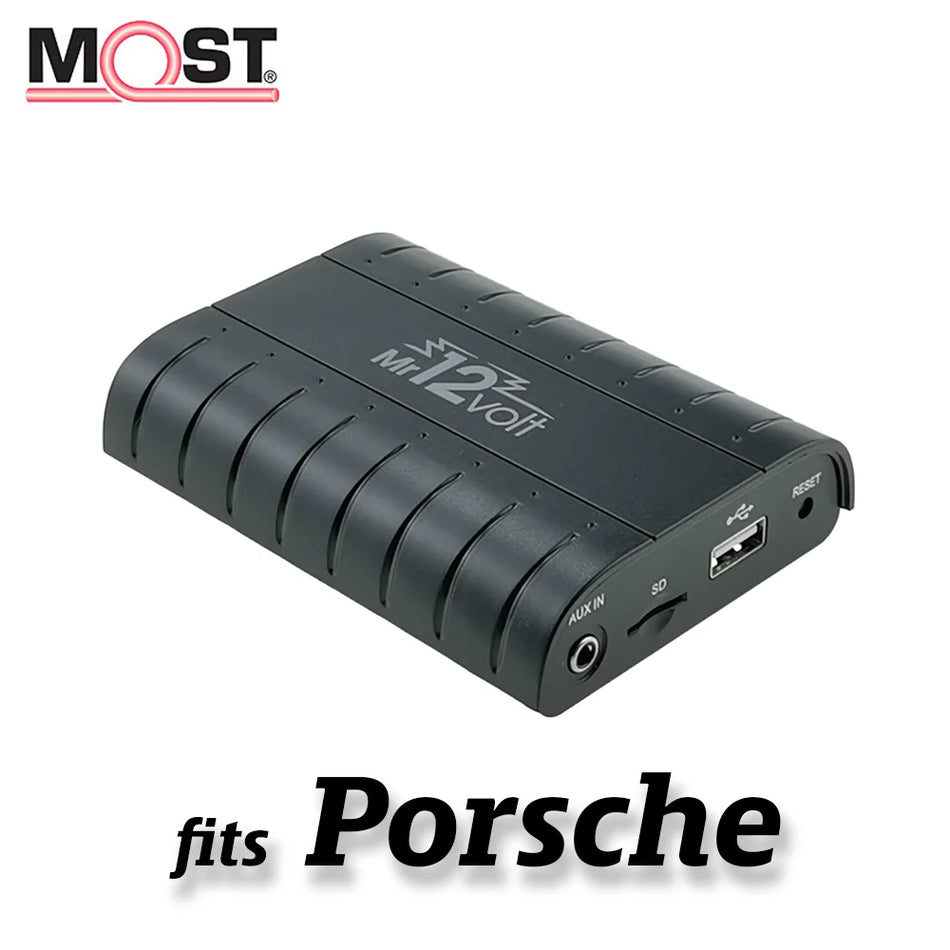 Mr12Volt Porsche - MOST Bus Porsche PCM 2.0 / 2.1 CDR 23 / 24 Bluetooth Interface