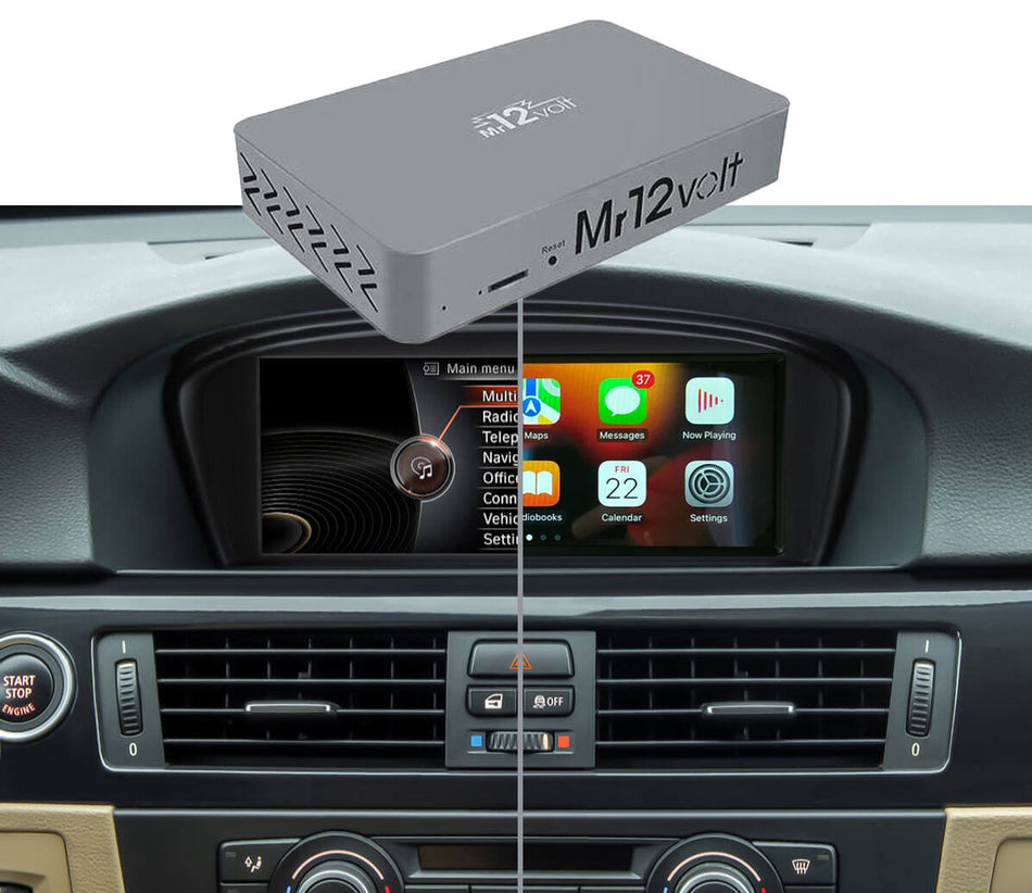 Mr12Volt MOST Bus BMW CIC CarPlay & AA Interface with OEM microphone support - BMW E8X 1 Series | E9X 3 Series | E6X 5 series