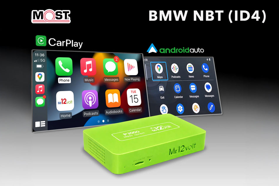 Mr12Volt High-End BMW NBT (ID4) MOST Bus CarPlay & AA Interface with OEM Microphone Support - BMW F87 M2 | F8X M3 | M4 | F2X 1 | 2 Series | F3X 3 | 4 Series | F1X 5 | 6 Series